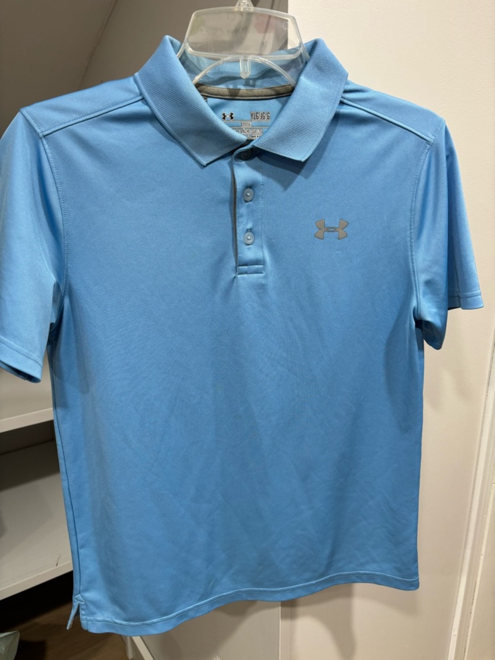 Under Armour Youth Sky Blue Short-Sleeve Performance Polo